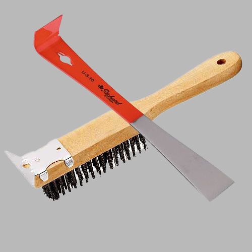 Wood Scrapers and Steel Brushes