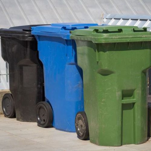 Garbage Cans and Bag Racks