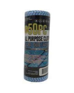 Papier essuie-tout ultra résistant bleu 50 feuilles /par rouleau