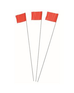 100-Pack Orange Fluorescent Stake Flags