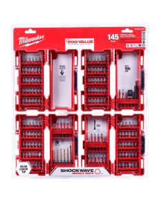 SHOCKWAVE Impact Duty Steel Drill and Driver Bit Set (145-Piece)