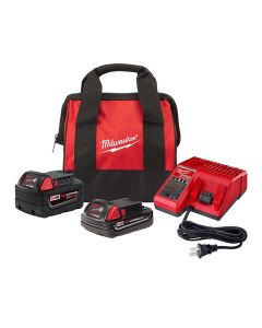 Kit de démarrage M18:(1)batterie 5.0Ah, (1)batterie 2.0Ah, chargeur et sac