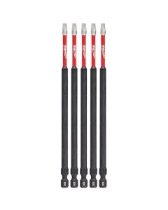 6 in. Square Recess #2 SHOCKWAVE Impact Power Bit   5 Pack