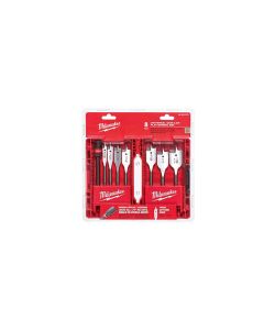 Flat Boring Bit 6" Universal Set - 8PC