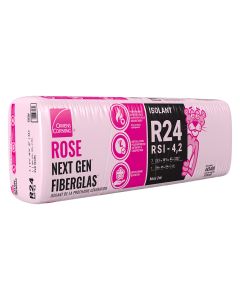 Isolant rose Next Gen Fiberglas R-24 - 14,75 po x 47 po x 5,5 po (33,7 pi2)