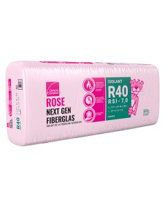 Isolant rose Next Gen Fiberglas R-40 - 24 po x 48 po x 11 po (48,0 pi2)