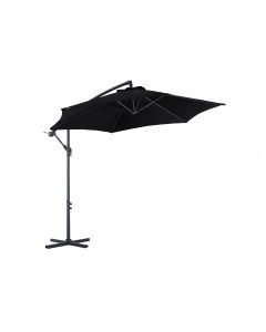Parasol excentré 9' pour la terrasse -Noir
