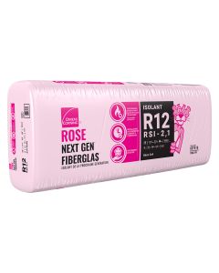 R-12 Pink Next Gen Fibreglas Insulation 23-inch x 48-inch x 3.5-inch (153.3sq