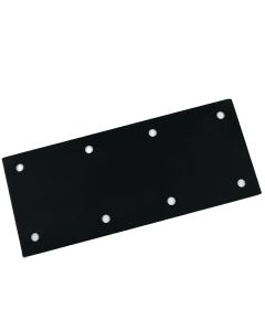 Flat Angle - 11 3/4" X 5" X 1/8" - 8 holes - Steel - Flat Black