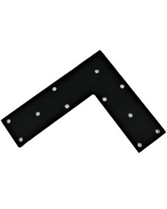 Flat Angle - Steel - 9 1/2" x 11" x 3" - Black