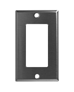 Decorator Wall Plate - 1-Gang - Standard - Stainless Steel