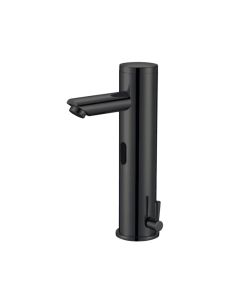 Robinet de lavabo noir mat avec détecteur de mouvement