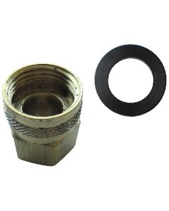Connecteur de boyau, laiton, 3/4" x 1/2", femelle x FIP