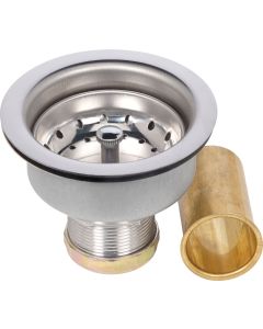 Crépine panier pour évier 4.5" CSA - acier inoxydable