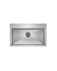Évier Simple S/S 20-7/8" X 20-1/2" X 9"  GRADE 304 18G