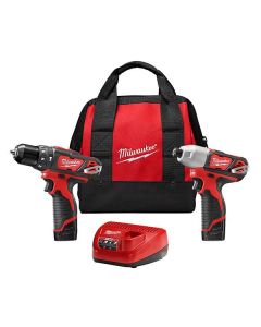Ensemble marteau perforateur M12 (2 outils) avec 2 bloc-piles 1.5Ah