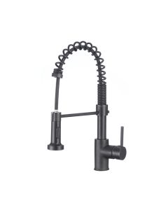 Robinet de cuisine noir mat