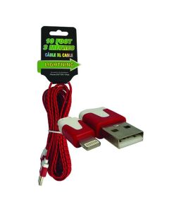 Extra Long Lightning/USB iPhone Charging Cable (10')