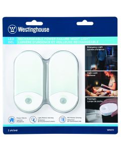 Ensemble de 2 veilleuses DEL rechargeables