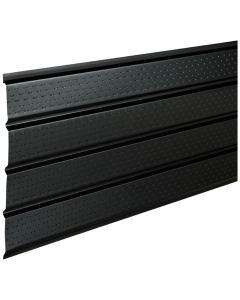 Soffite d'aluminium ventilé 16" x 12'  4 panneaux noir