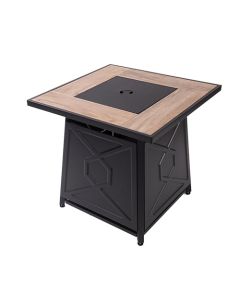 Foyer table extérieur au propane 50000 Btu - Noir