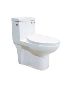 1-Piece 4.8L Toilet - White Elongated