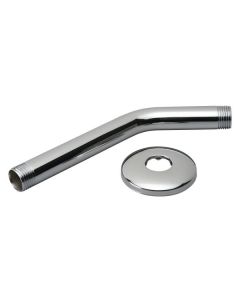 Bras de douchette et bride - 8" - chrome