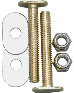 Vis de toilette plaqué laiton 5/16x2¼ - 2 par paquet