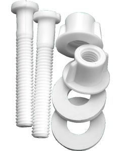 Seat Bolt Kit - White - 2 per pack