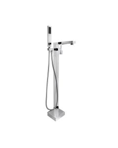 Standing Bathtub Faucet Square- Chrome