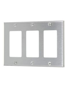 Plaque Inox 3 Prises
