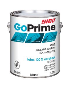 Apprêt-scellant et sous-couche GoPrime, latex 100% acrylique, 3,78 L, blanc