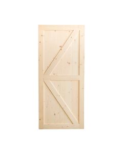 Porte en pin style bois de grange 37" x 84" 2Z