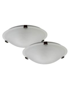 Plafonnier Noir 12" paquet de 2