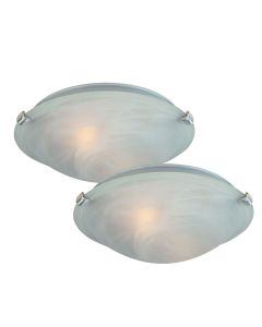 Ceiling Lamp Nickel 12" pack of 2