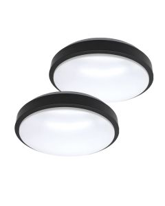 Ceiling Lamp LED 11" Black 2 pack " intagrated LED"