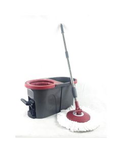 Ensemble de vadrouille et seau avec essoreuse rotative à pédale