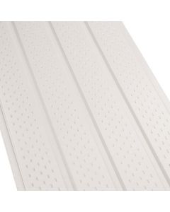 Soffite ventilé Deluxe en aluminium 4 panneaux, blanc, 16" x 12'