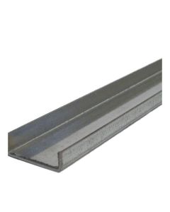 Canal en U galvanisé 18 ga - 1 1/2" x 1/2" x 12'