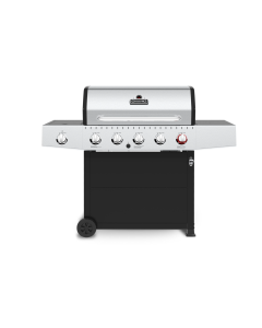 Barbecue au propane, 6 brûleurs, 805 po², acier inox et noir de 52 000 BTU