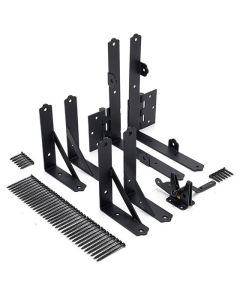 Black Steel Gate Hardware Kit