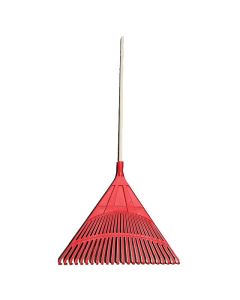 Lawn Rake with Wooden Handle - 24 Teeth