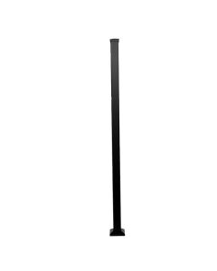 Poteau noire en aluminium 3" x 3" x 76"