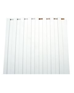 Zen Wall Paneling - 6-1/4" x 8' - HDF - White - 8.33 square feet