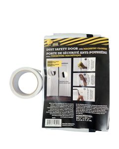 Porte de sécurité anti-poussière avec fermeture magnétique