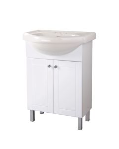24" White Vanity