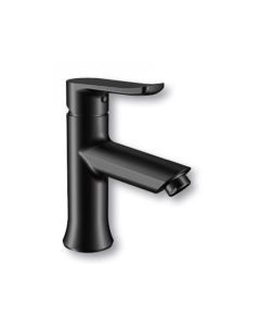 Robinet de lavabo noir mat