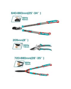 Total Tools Steel Compound By-Pass Lopper Set - 3-Piece