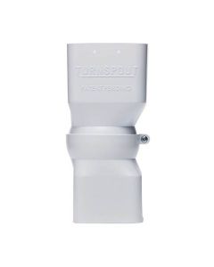 TurnSpout Directional 2 x 3-in Downspout Connector - White