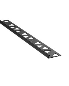 Moulure plate pour céramique 1/4" x 8' noir satiné
